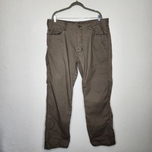 prAna Bronson Pants Organic Cotton Eco Mens Style m4br34111 Size 40Wx34L
